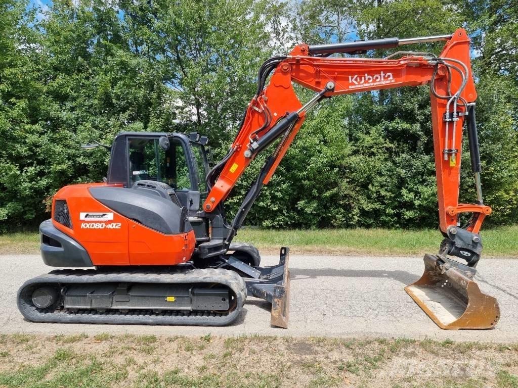 Kubota KX 080-4a2 Midi rýpadlá 7 t - 12 t
