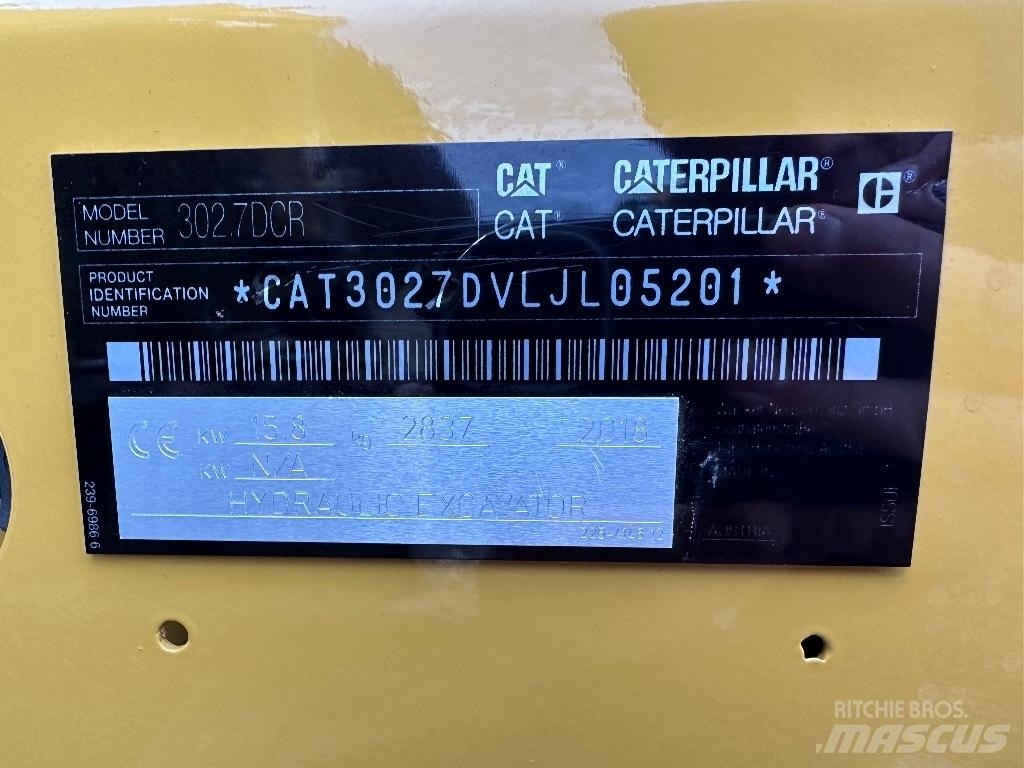 CAT 302.7 D CR Mini rýpadlá < 7t