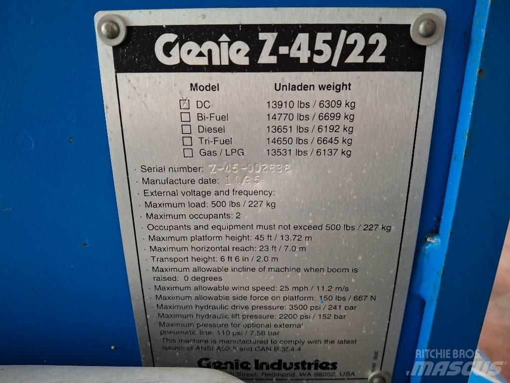 Genie Z 45/22 BOOM Kĺbové plošiny