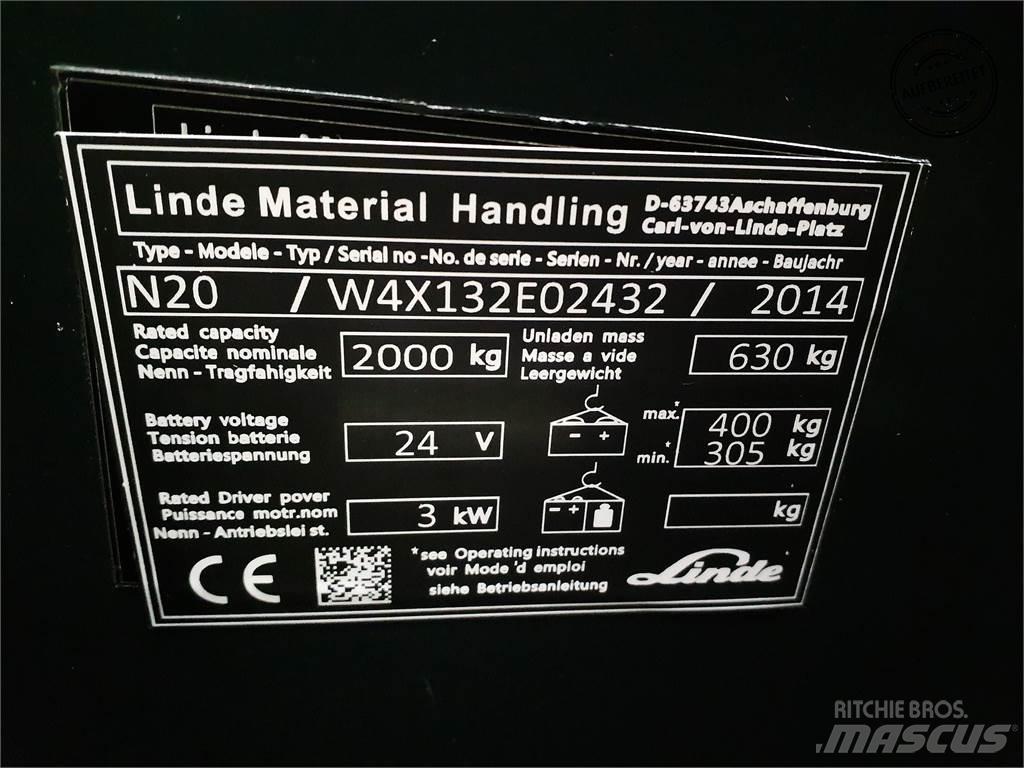 Linde N20-lang Nízkozdvižné vozíky