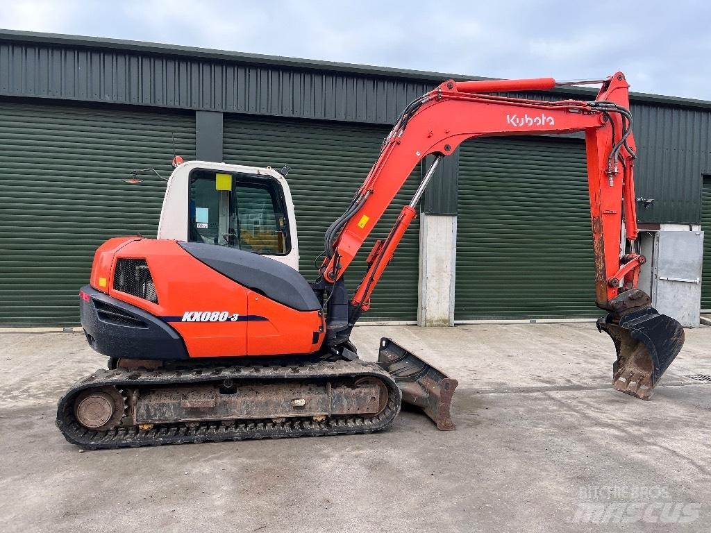 Kubota KX 080-3 Mini rýpadlá < 7t