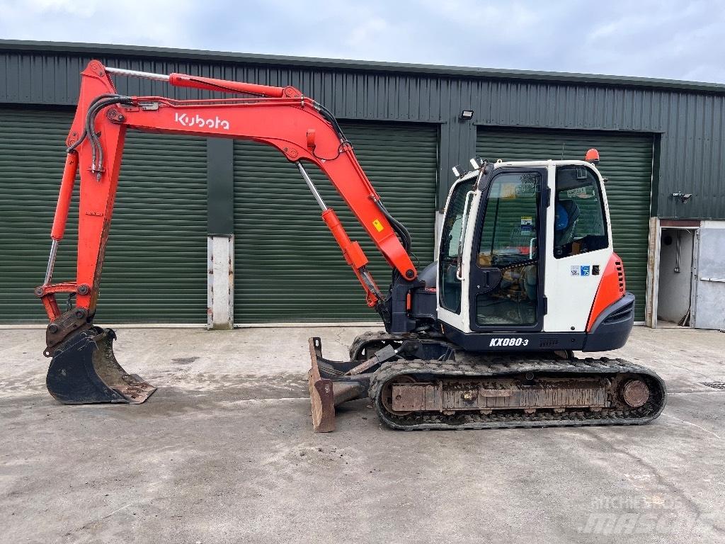 Kubota KX 080-3 Mini rýpadlá < 7t