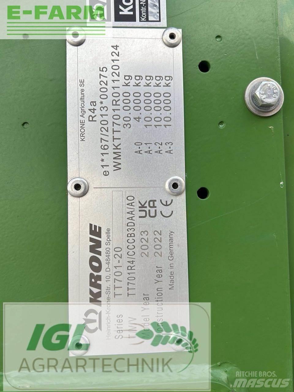 Krone tx 560 Obilné návesy