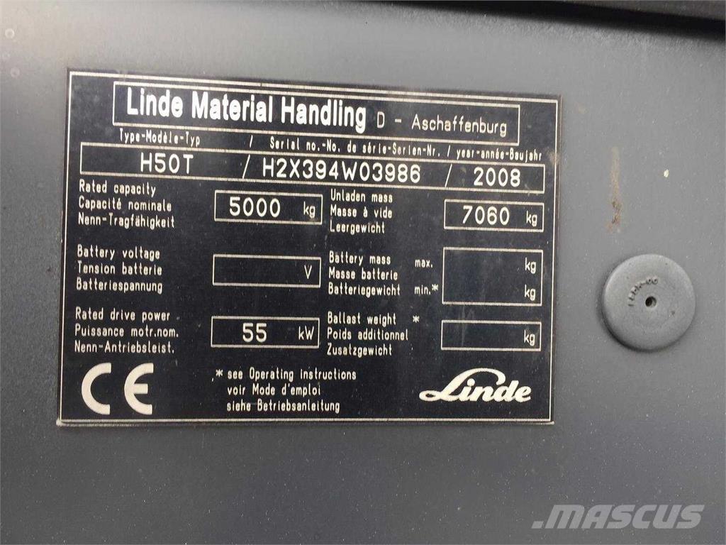 Linde H50T LPG vozíky