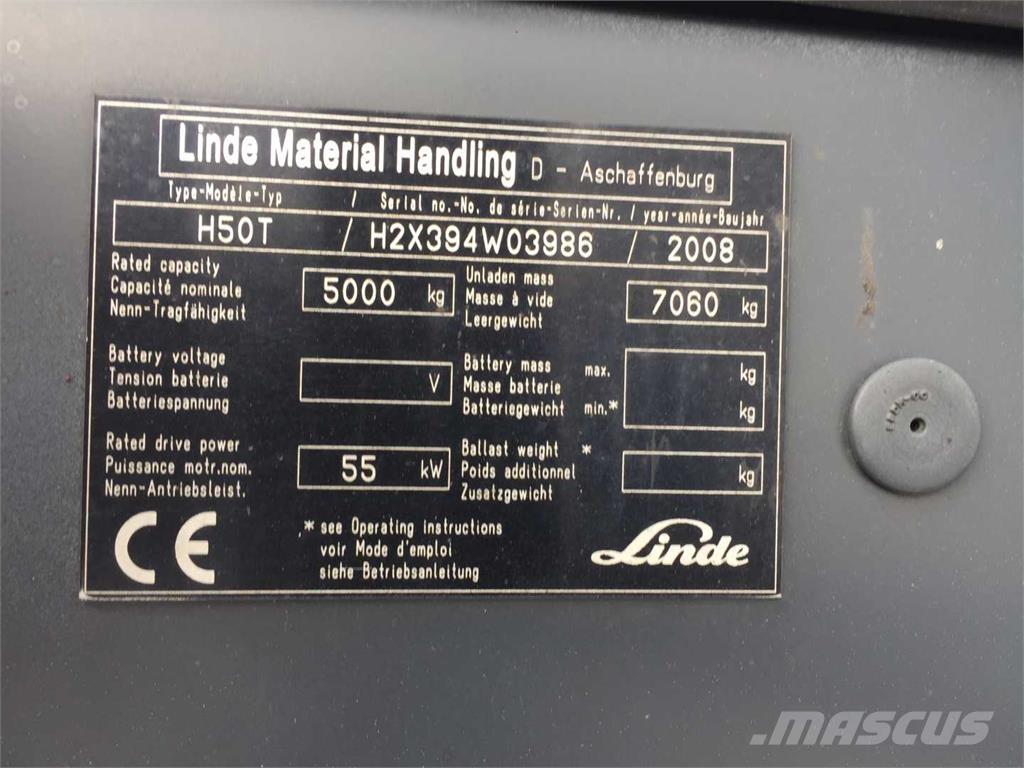 Linde H50T LPG vozíky