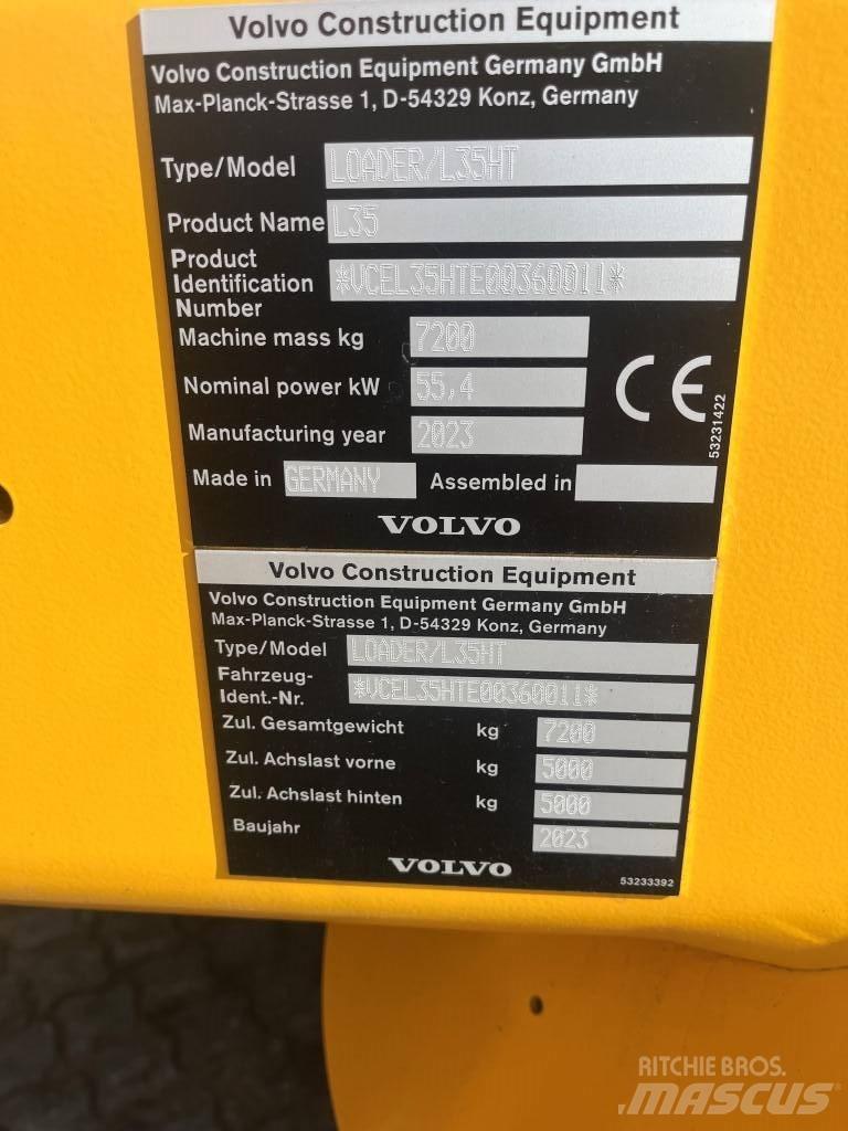 Volvo L35H Kolesové nakladače