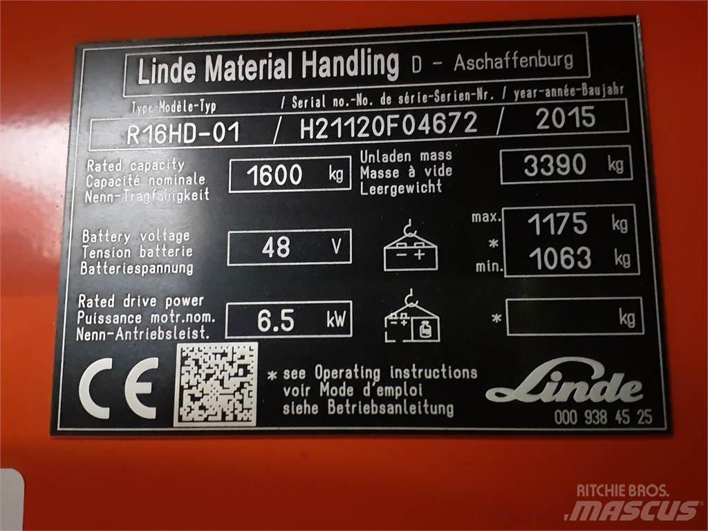 Linde R16HD Retraky