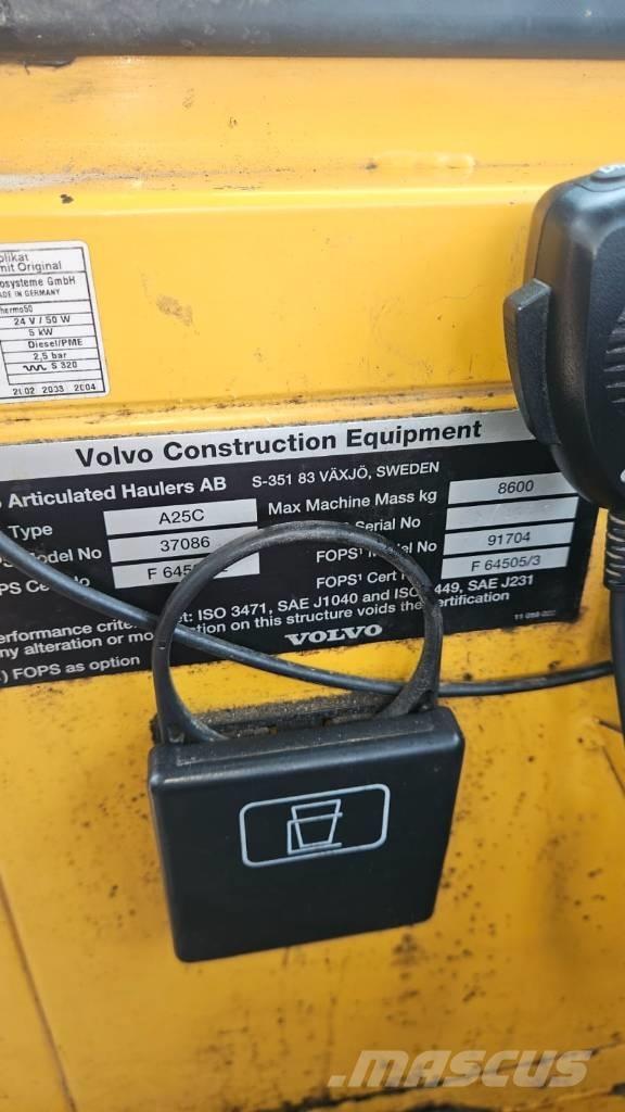 Volvo A 25 C Kĺbové nákladné autá