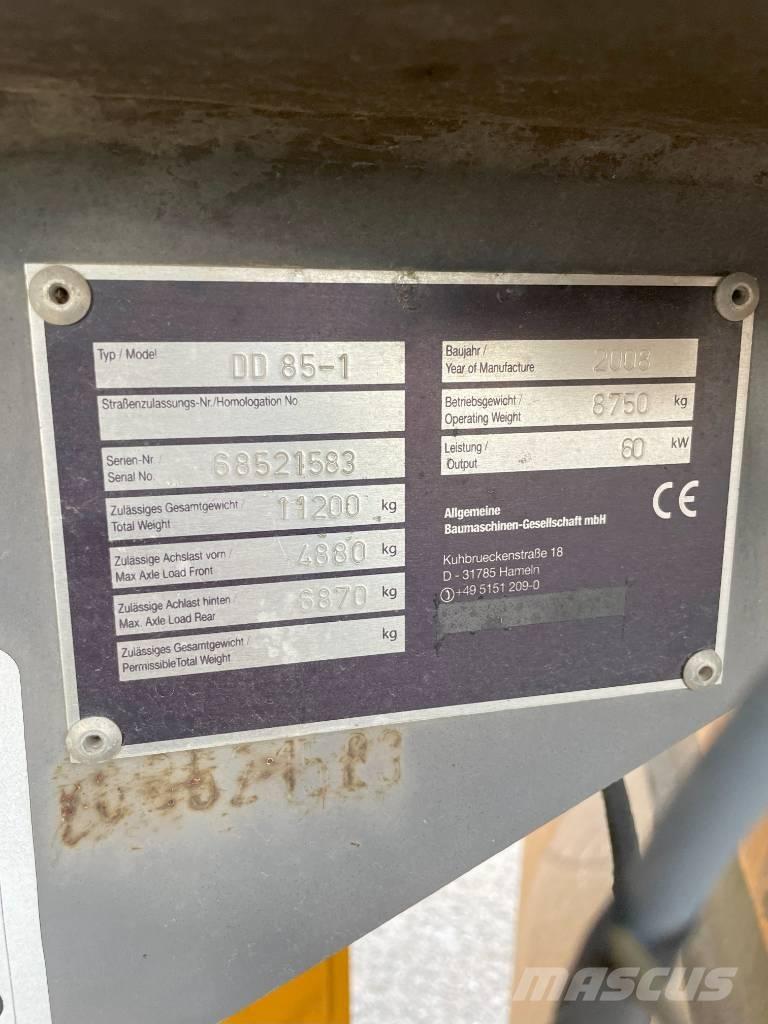 Volvo DD 85 Tandemové valce