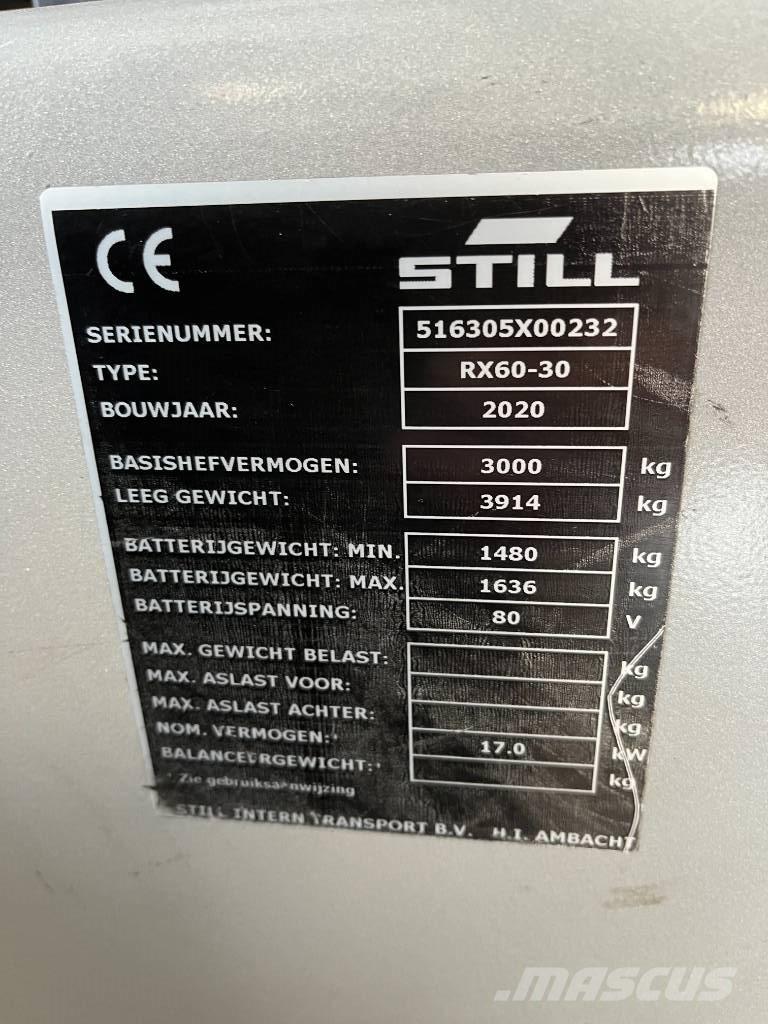 Still RX 60-30 Akumulátorové vozíky