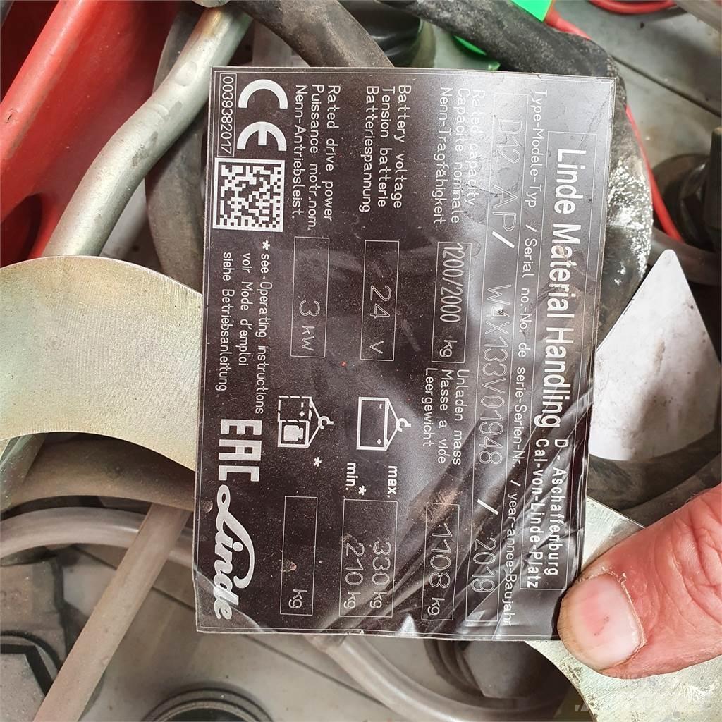 Linde D12AP Ručne vedené vysokozdvižné vozíky