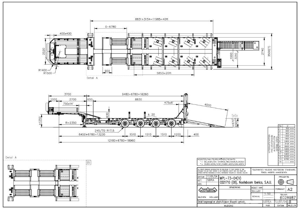 Nooteboom MPL-73-04V Podvalníkové návesy