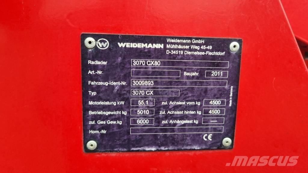 Weidemann 3070CX60 Kolesové nakladače