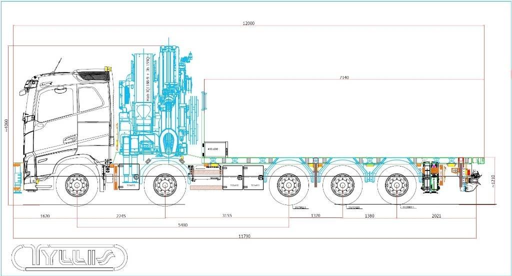 Volvo FH 13 540 Autožeriavy, hydraulické ruky