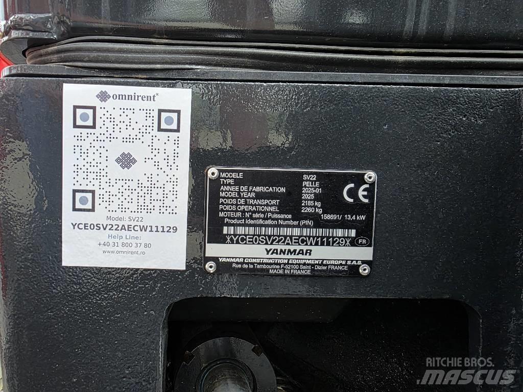 Yanmar SV 22 Mini rýpadlá < 7t