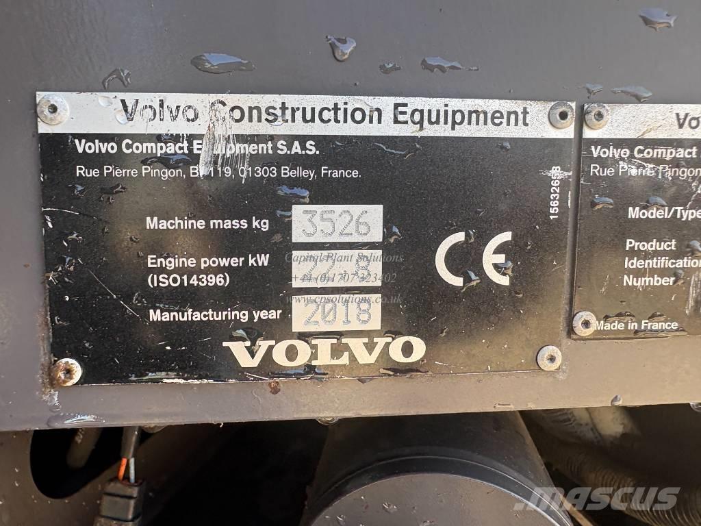 Volvo ECR 35 D Mini rýpadlá < 7t