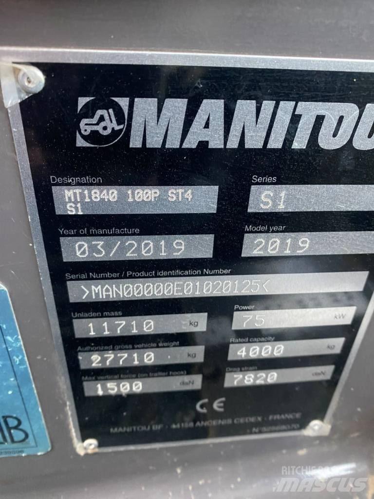 Manitou MT 1840 Teleskopické manipulátory
