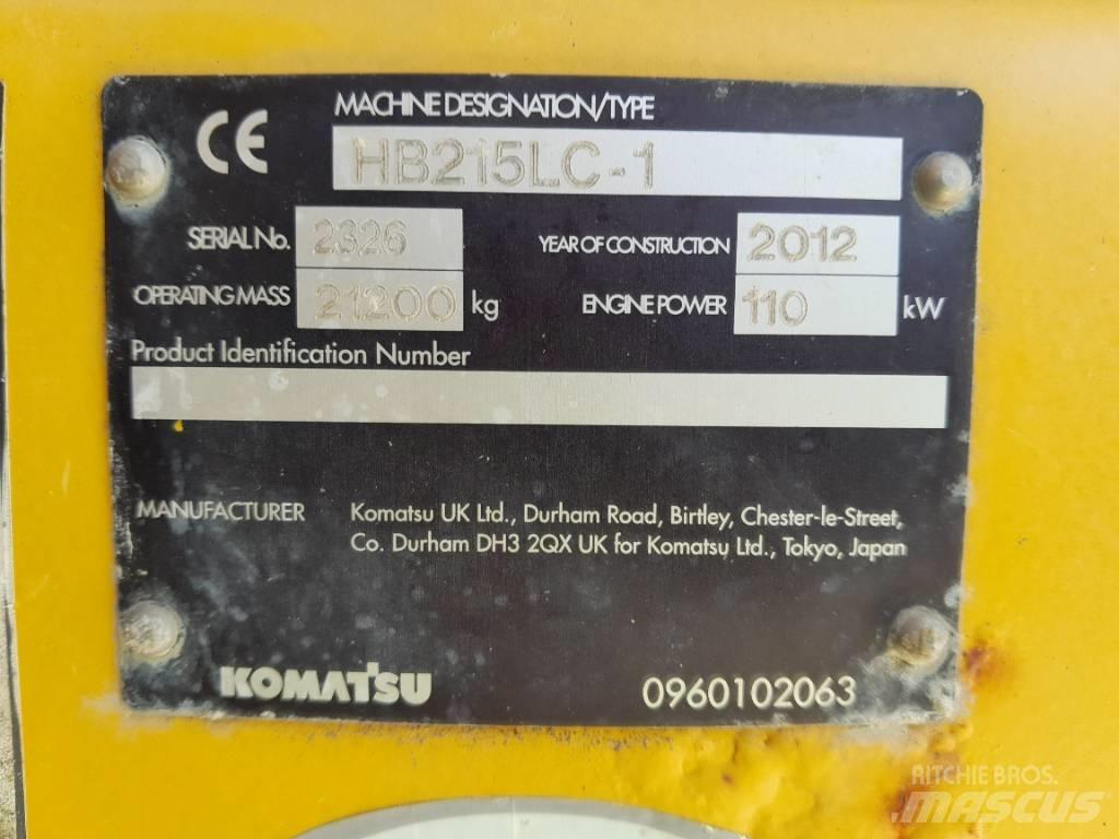 Komatsu HB215LC-1 Pásové rýpadlá