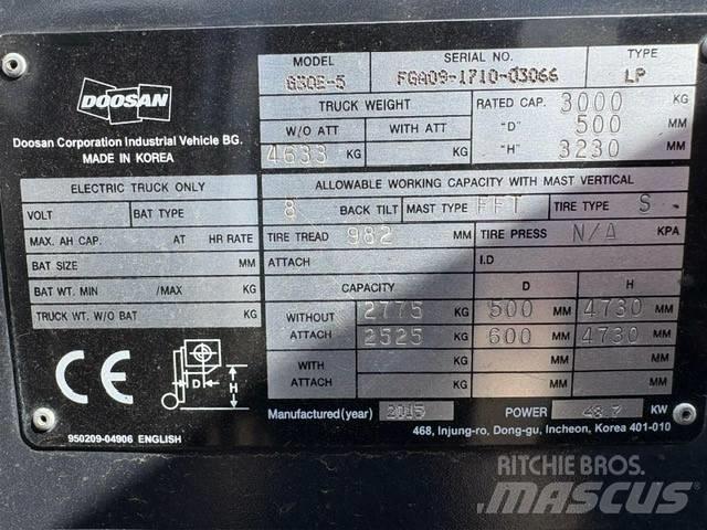 Doosan G 30 E-5 LPG vozíky