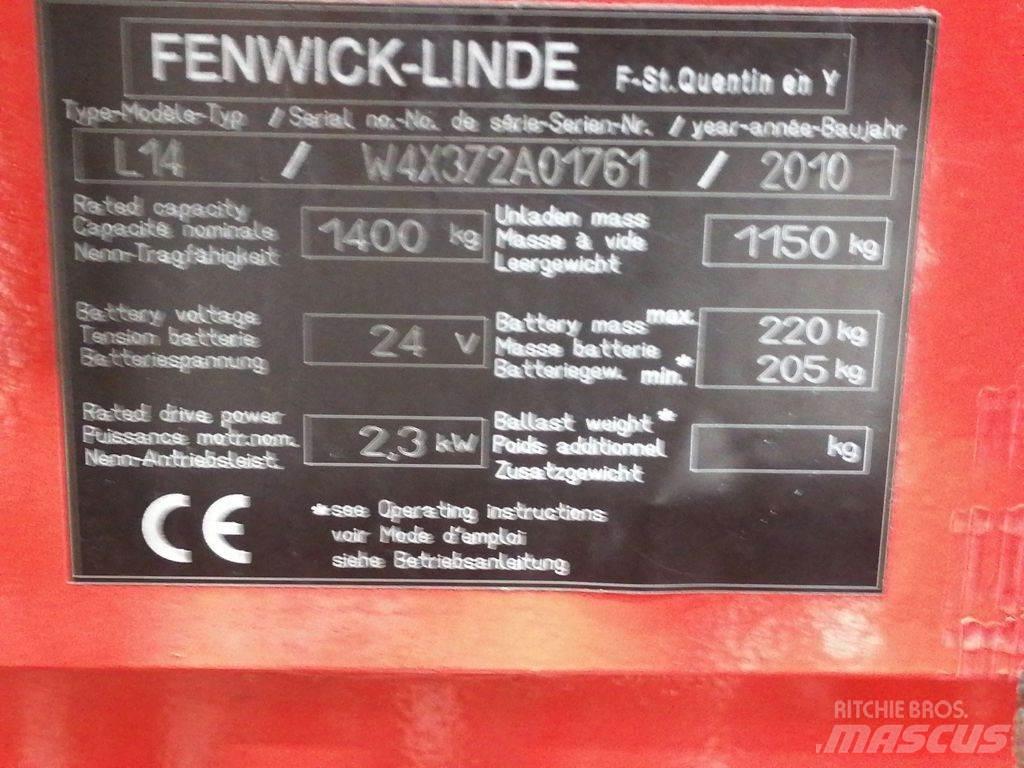 Linde L14 Ručne vedené vysokozdvižné vozíky