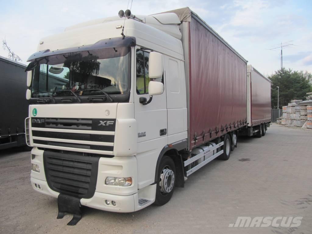 DAF XF 105 Nákladné vozidlá s bočnou zhrnovacou plachtou