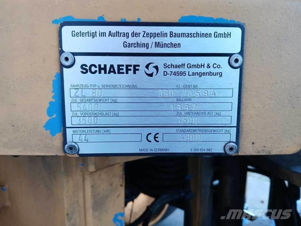 Schaeff ZL 80 Kolesové nakladače