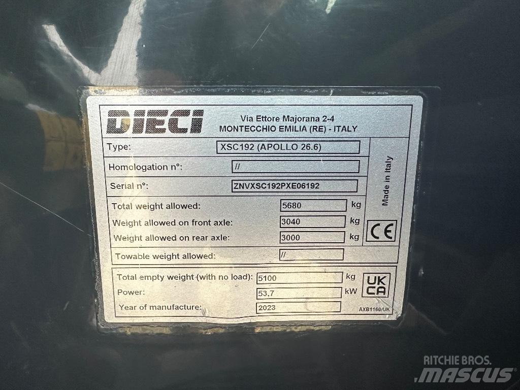 Dieci Apollo 26.6 Teleskopické manipulátory