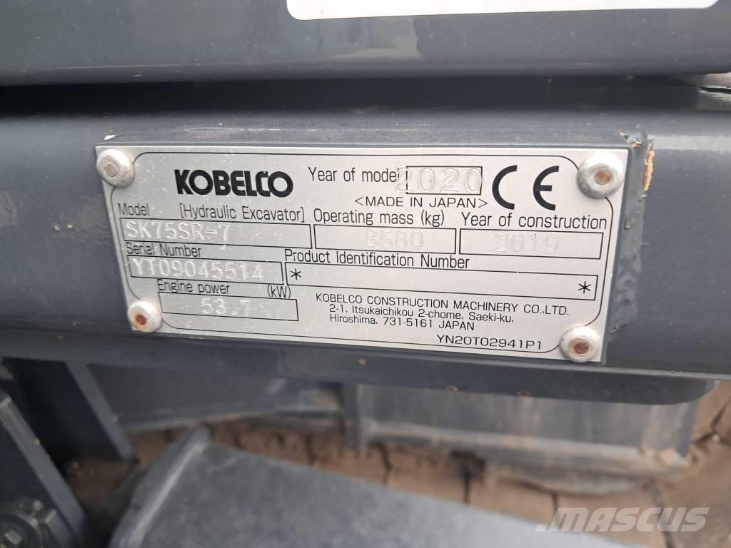 Kobelco SK75SR-7 Midi rýpadlá 7 t - 12 t