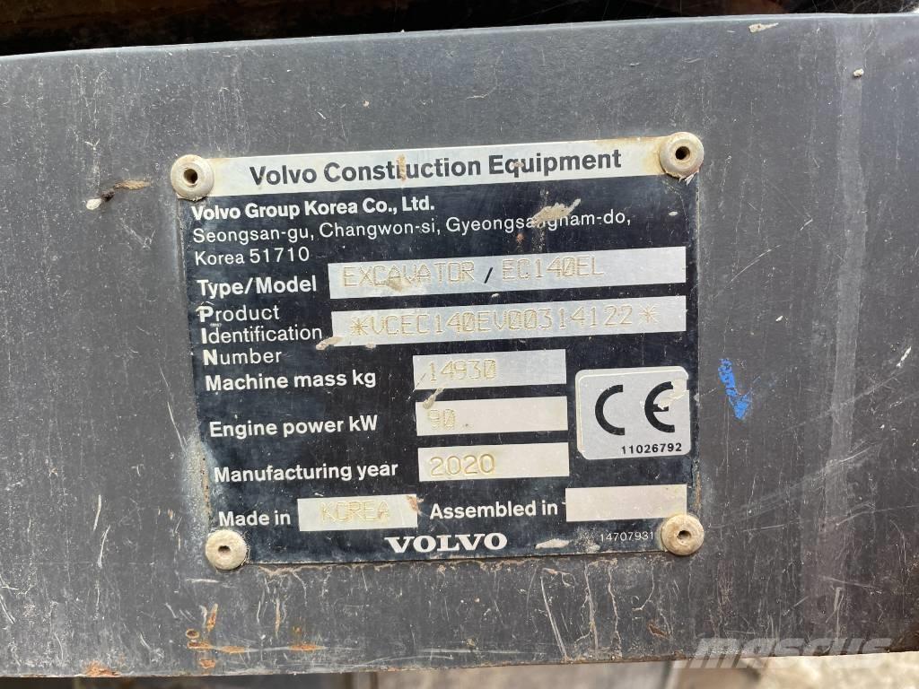 Volvo EC 140 EL Pásové rýpadlá