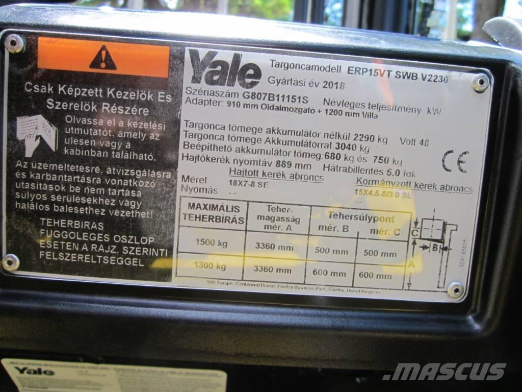 Yale ERP15VT Akumulátorové vozíky