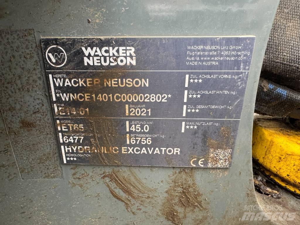Wacker Neuson ET65 Pásové rýpadlá