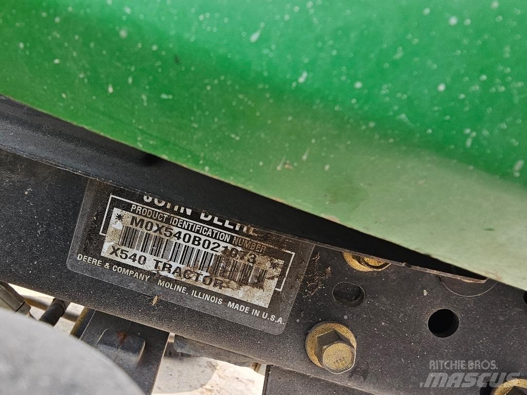 John Deere X 540 Kompaktné traktory