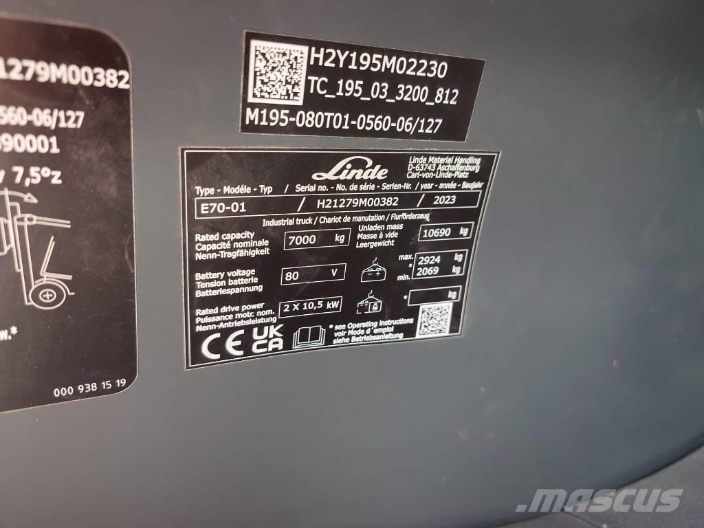 Linde E70/1279 Akumulátorové vozíky