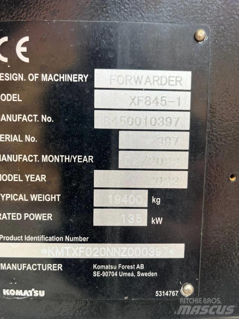 Komatsu 845-1 Lesné traktory