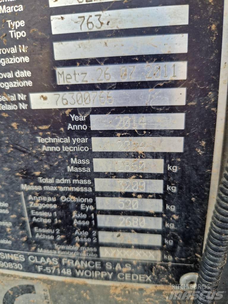CLAAS Rollant 374 RC Lisy na okrúhle balíky