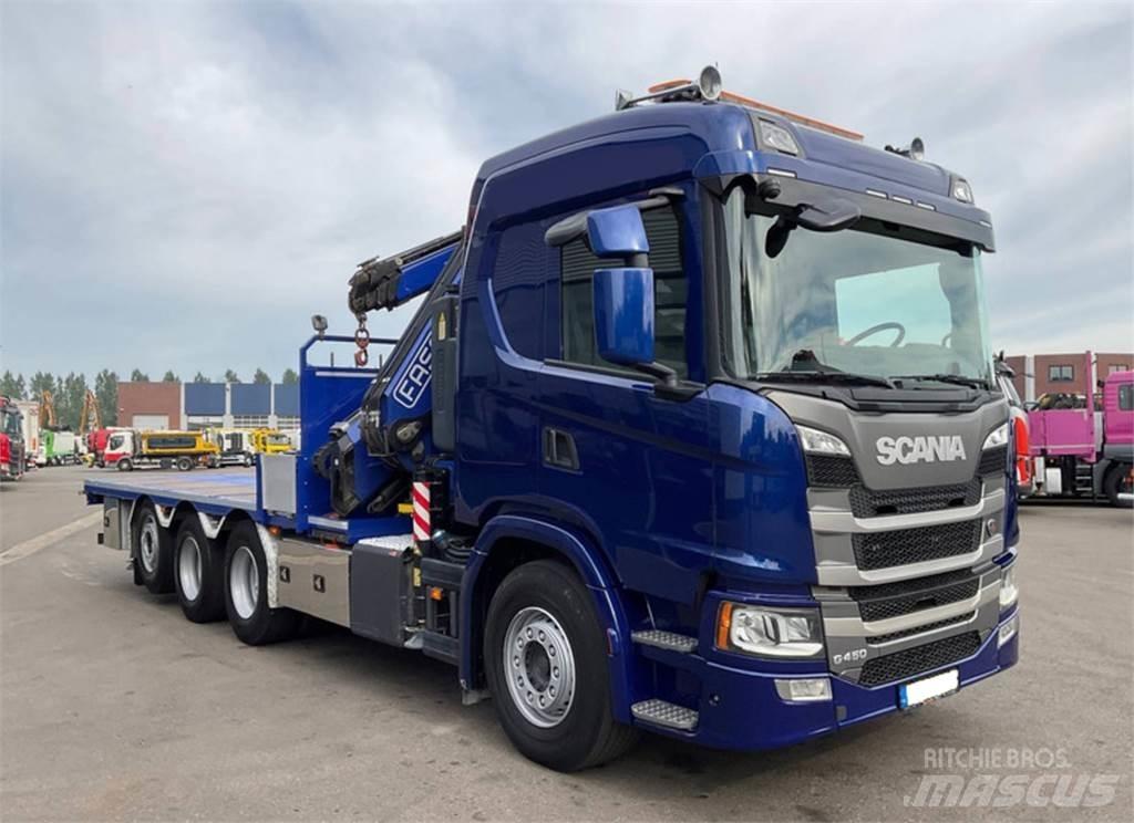 Scania G450 8X4 Autožeriavy, hydraulické ruky