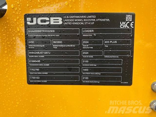 JCB 403 Plus Kolesové nakladače