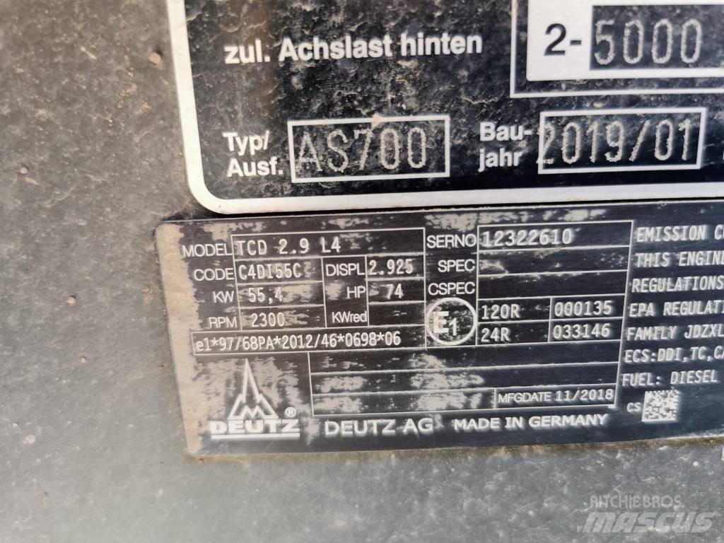 Mecalac AS 700 Kolesové nakladače