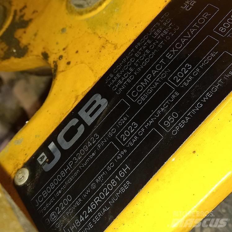 JCB 8008 Mini rýpadlá < 7t