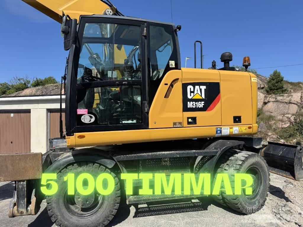 CAT M316F Kolesové rýpadlá