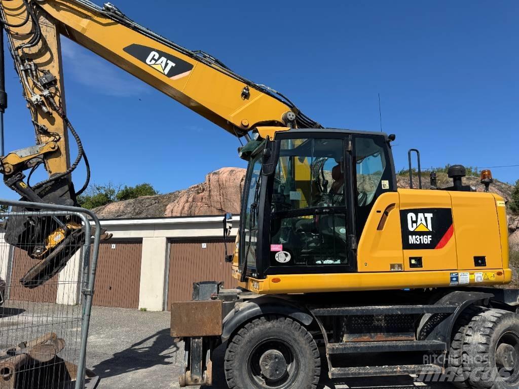 CAT M316F Kolesové rýpadlá