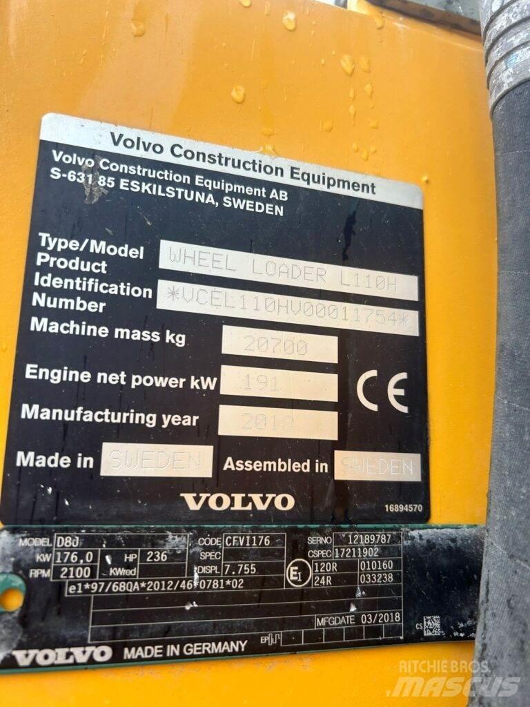 Volvo L110H Kolesové nakladače