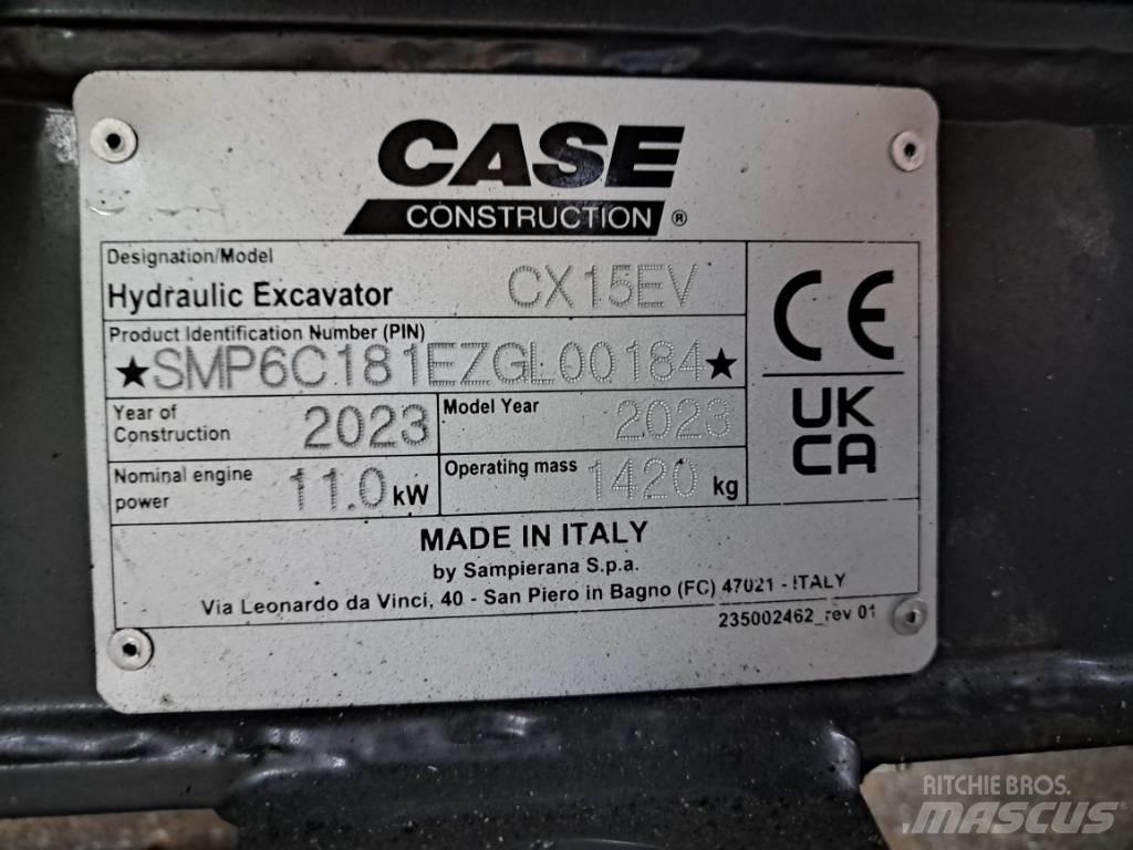 CASE CX15EV Mini rýpadlá < 7t