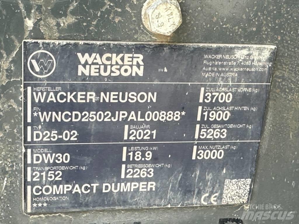 Wacker Neuson DW 30 Stavebné sklápače