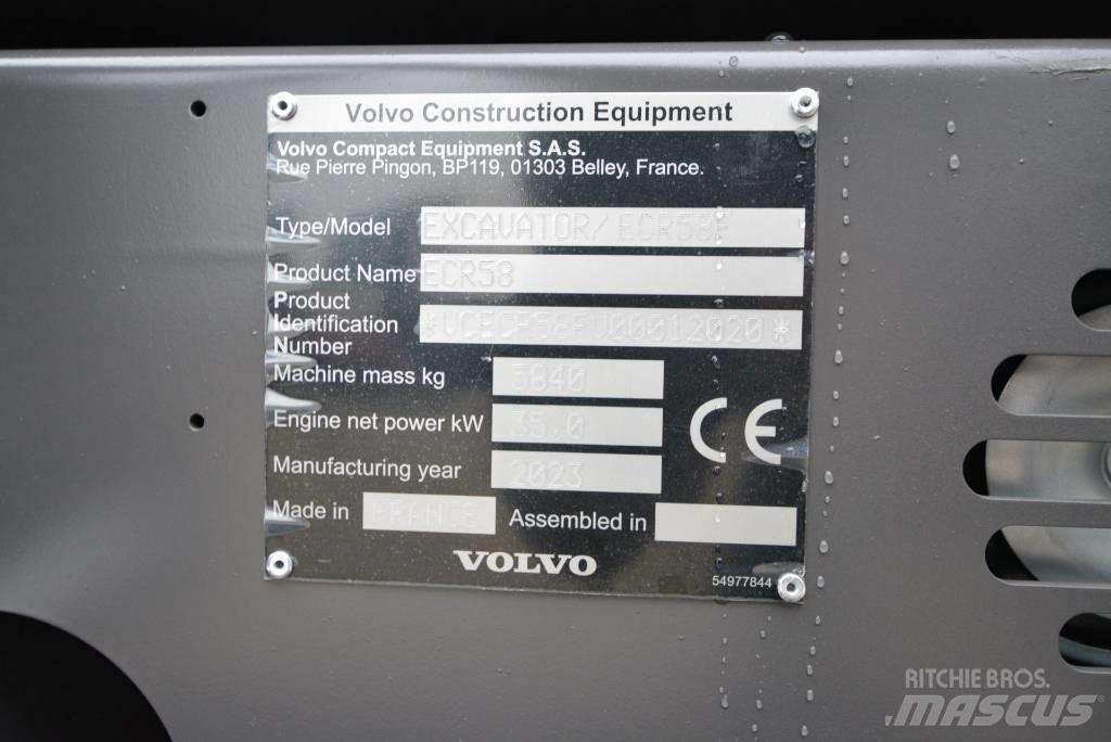 Volvo ECR 58 F Mini rýpadlá < 7t