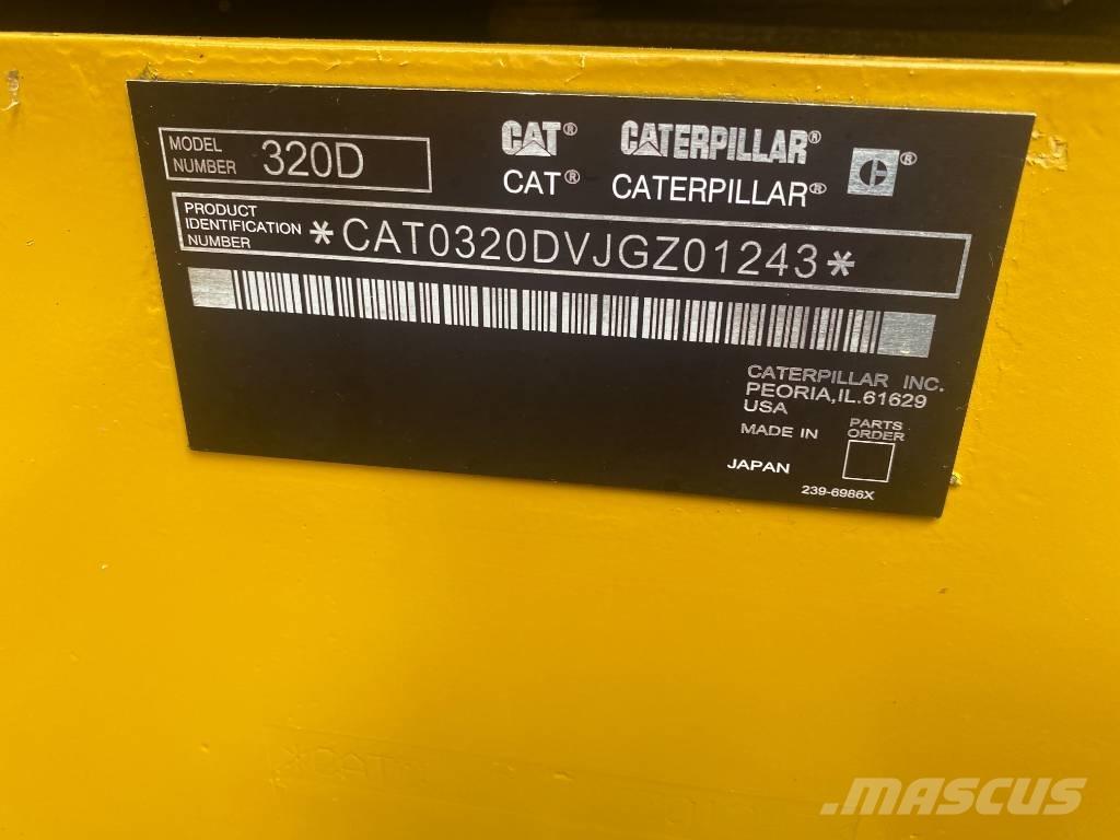 CAT 320 D Pásové rýpadlá
