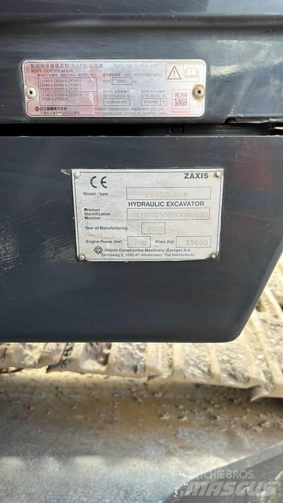 Hitachi ZX350-6 Pásové rýpadlá