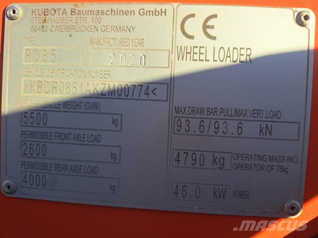 Kubota R 085 Kolesové nakladače