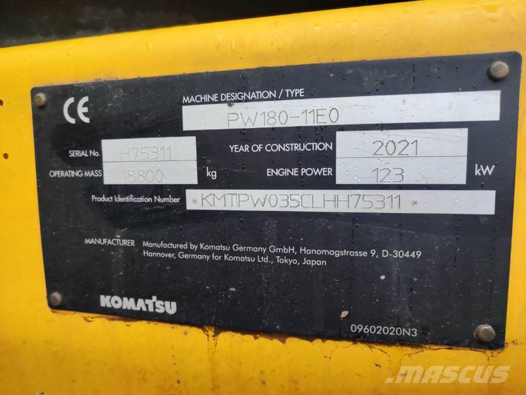 Komatsu PW180-11 Kolesové rýpadlá
