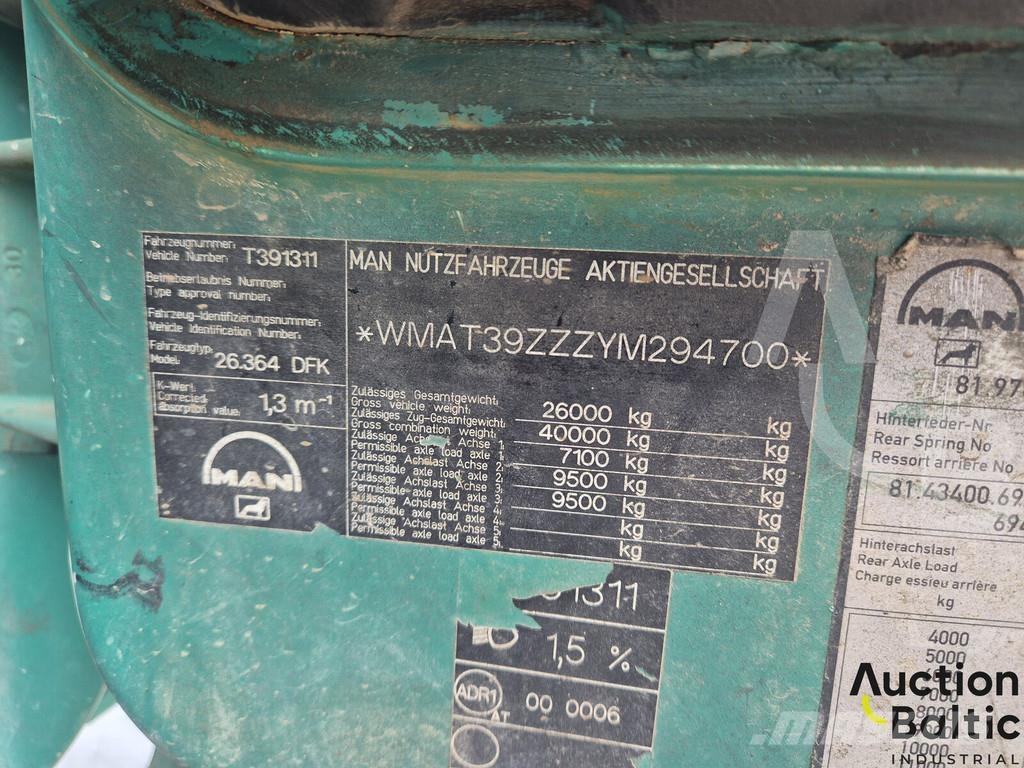 MAN 26.364 Sklápače